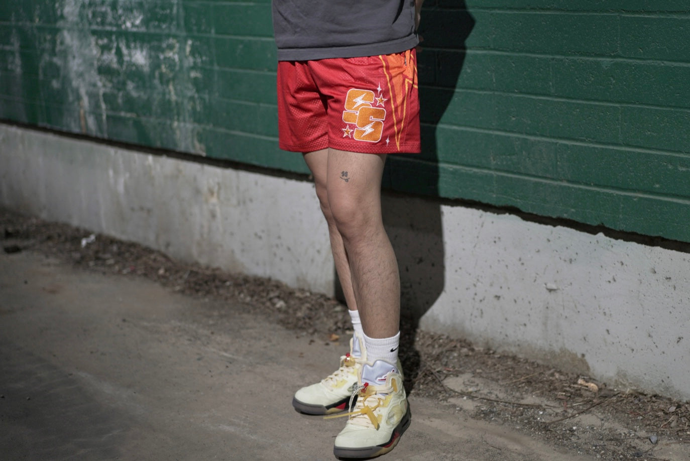 BOLT SHORTS (RED/ORANGE)