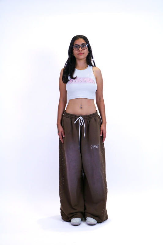 BROWN POPSTAR SWEATS