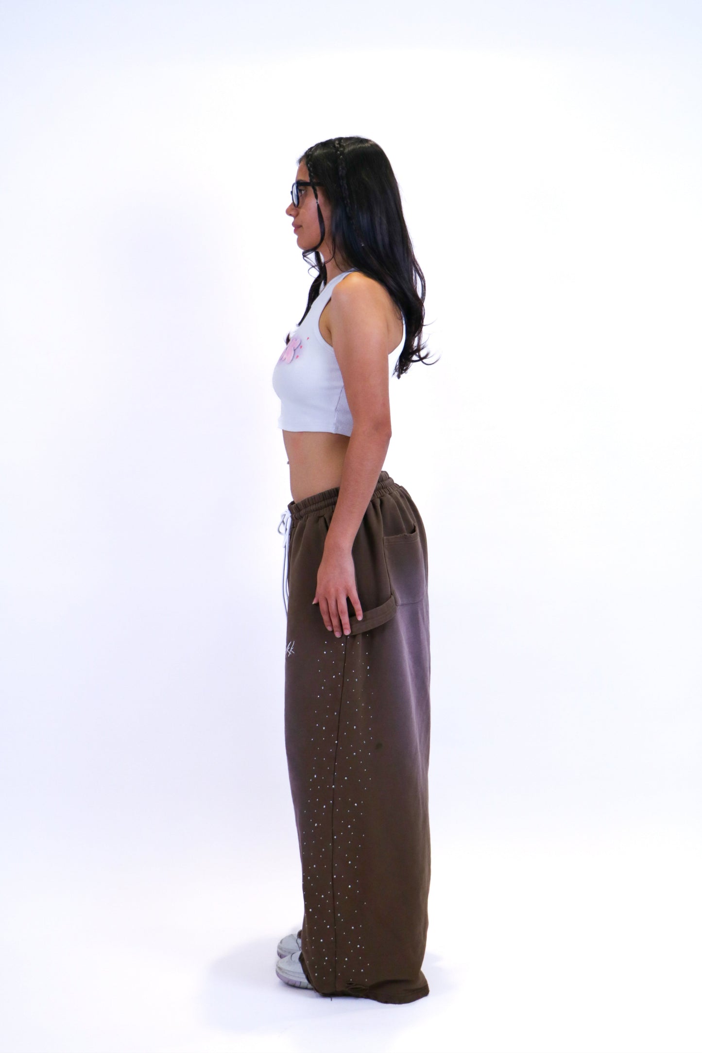 BROWN POPSTAR SWEATS