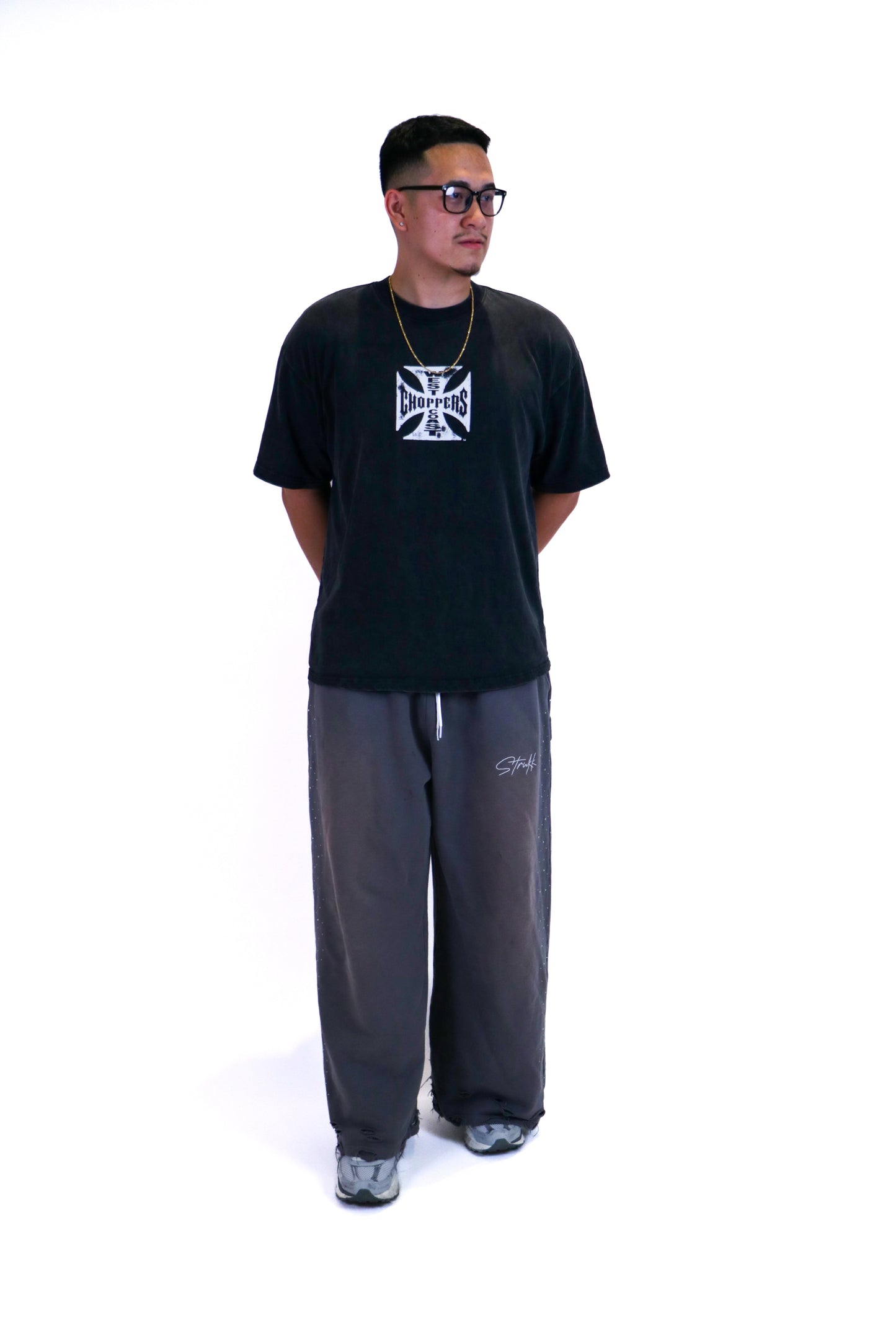 GREY POPSTAR SWEATS