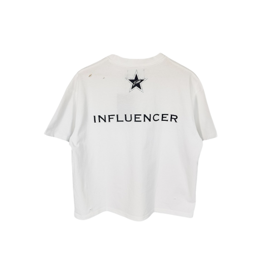WHITE INFLUENCER TEE