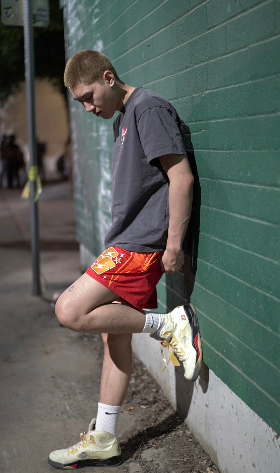 BOLT SHORTS (RED/ORANGE)
