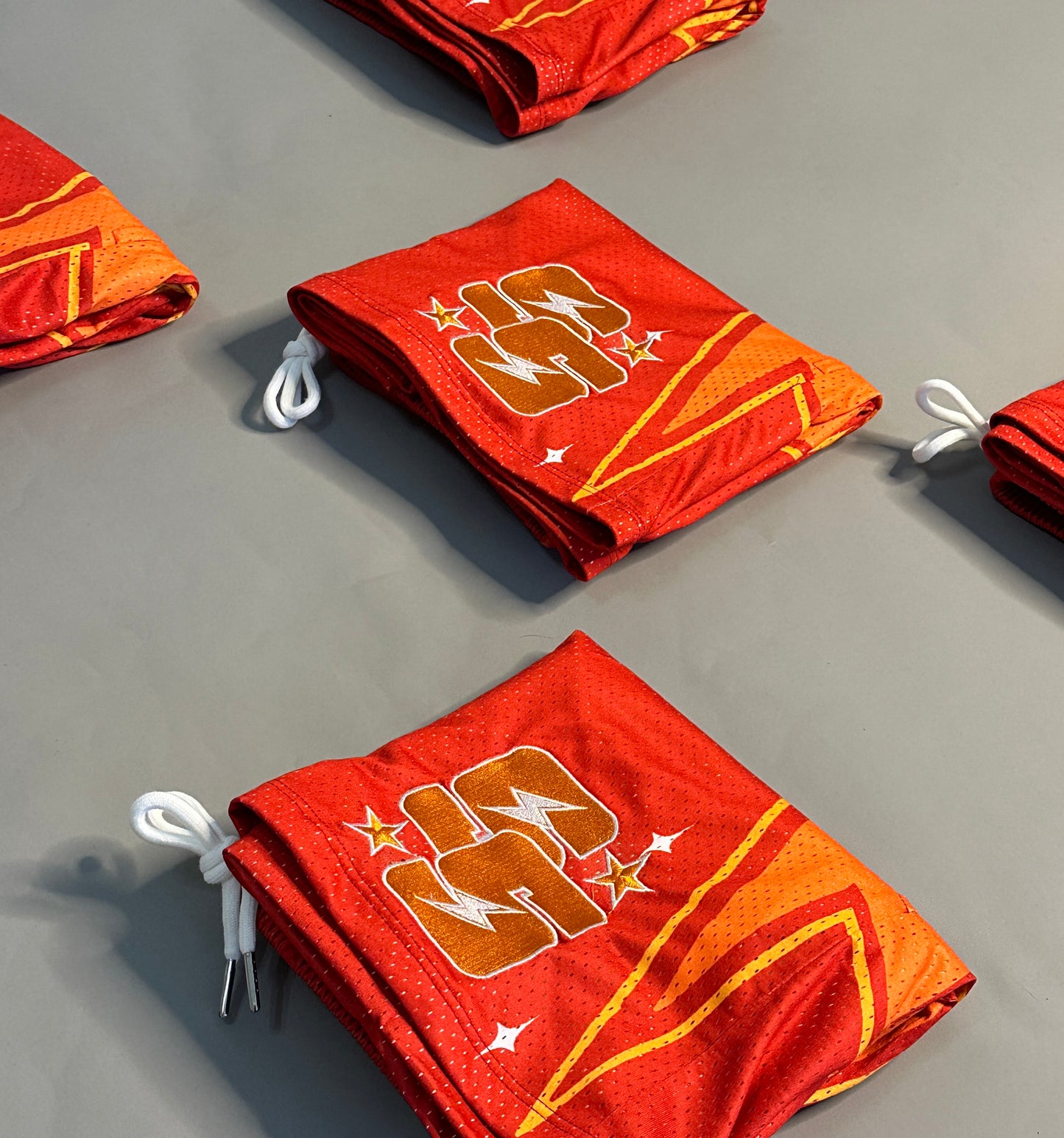 BOLT SHORTS (RED/ORANGE)