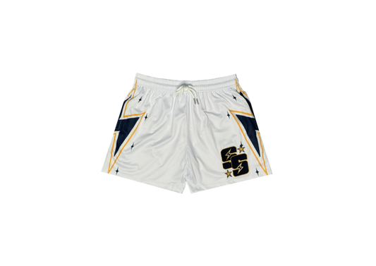 BOLT SHORTS (WHITE/NAVY)